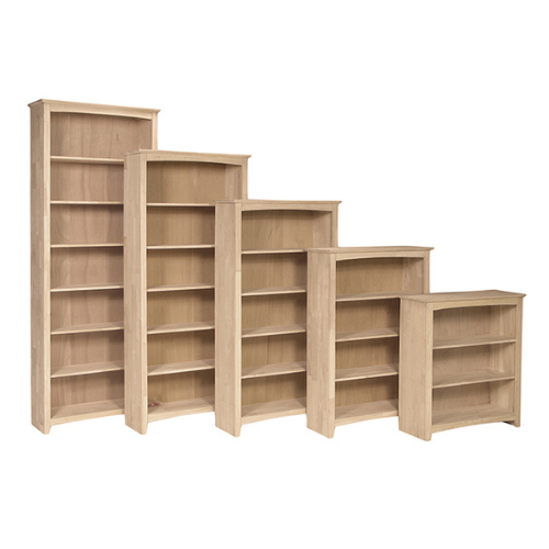 SHAKER STYLE BOOKCASE  - 3 TO 7 SHELVES
