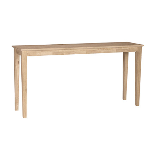 SHAKER SOFA TABLE 60"WX16"DX30"H