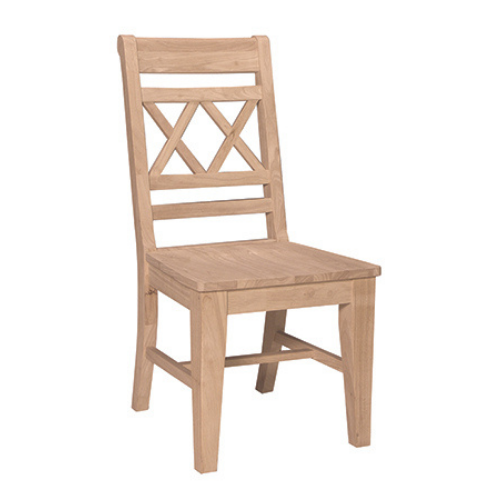 X Back farmhouse style dining chair
