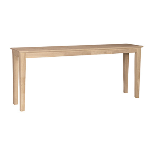 Farmhouse style shaker sofa accent table from Tennessee Woodworks