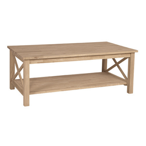 Hampton unfinished coffee deals table