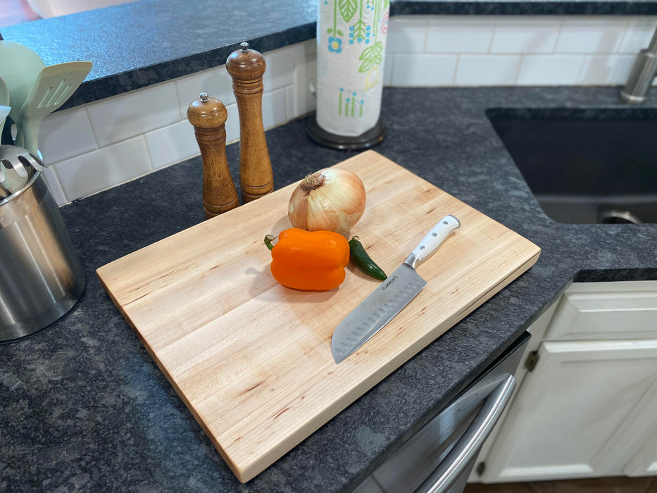 HARD MAPLE BUTCHER BLOCK CUTTING BOARD