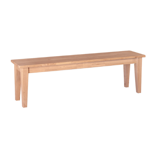 SHAKER BENCH 60"WX14"DX18.25"H