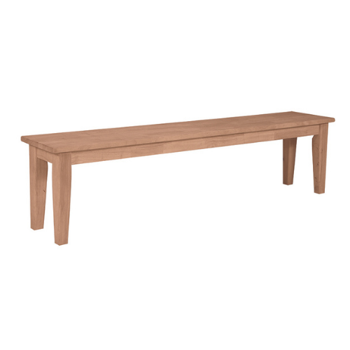 SHAKER BENCH 72"WX14"DX18.25"H