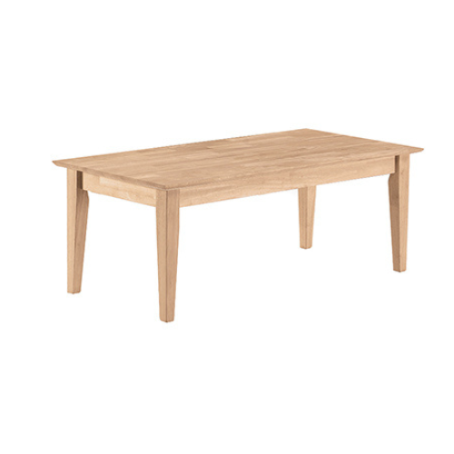 SHAKER COFFEE TABLE 42"LX24"WX18"H