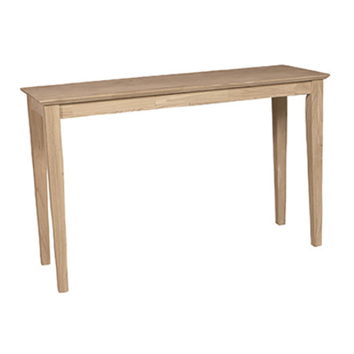 SHAKER SOFA TABLE 48"WX16"DX30"H