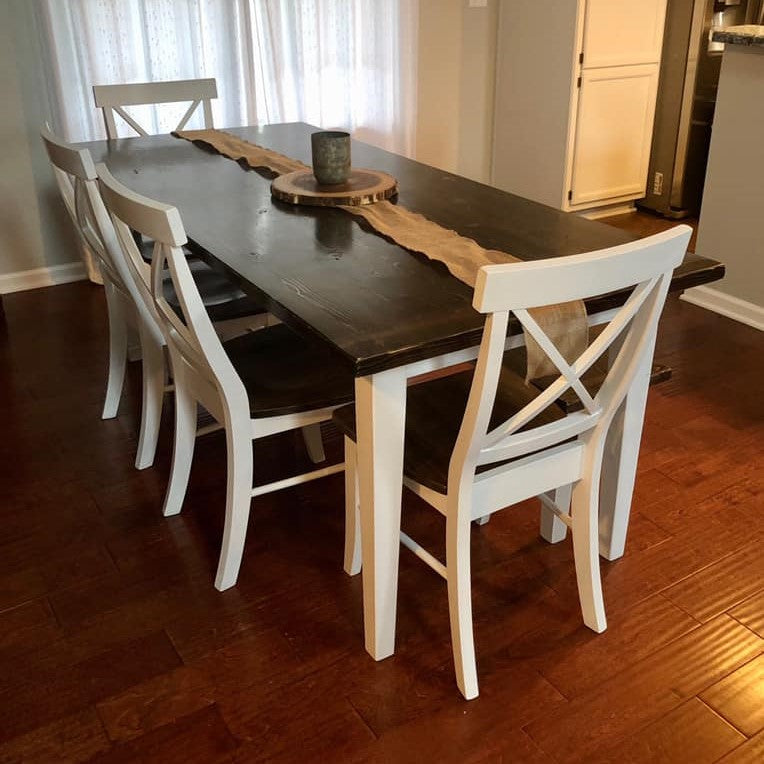 Design Your Custom Farmhouse Table Set - Tennessee Woodworks